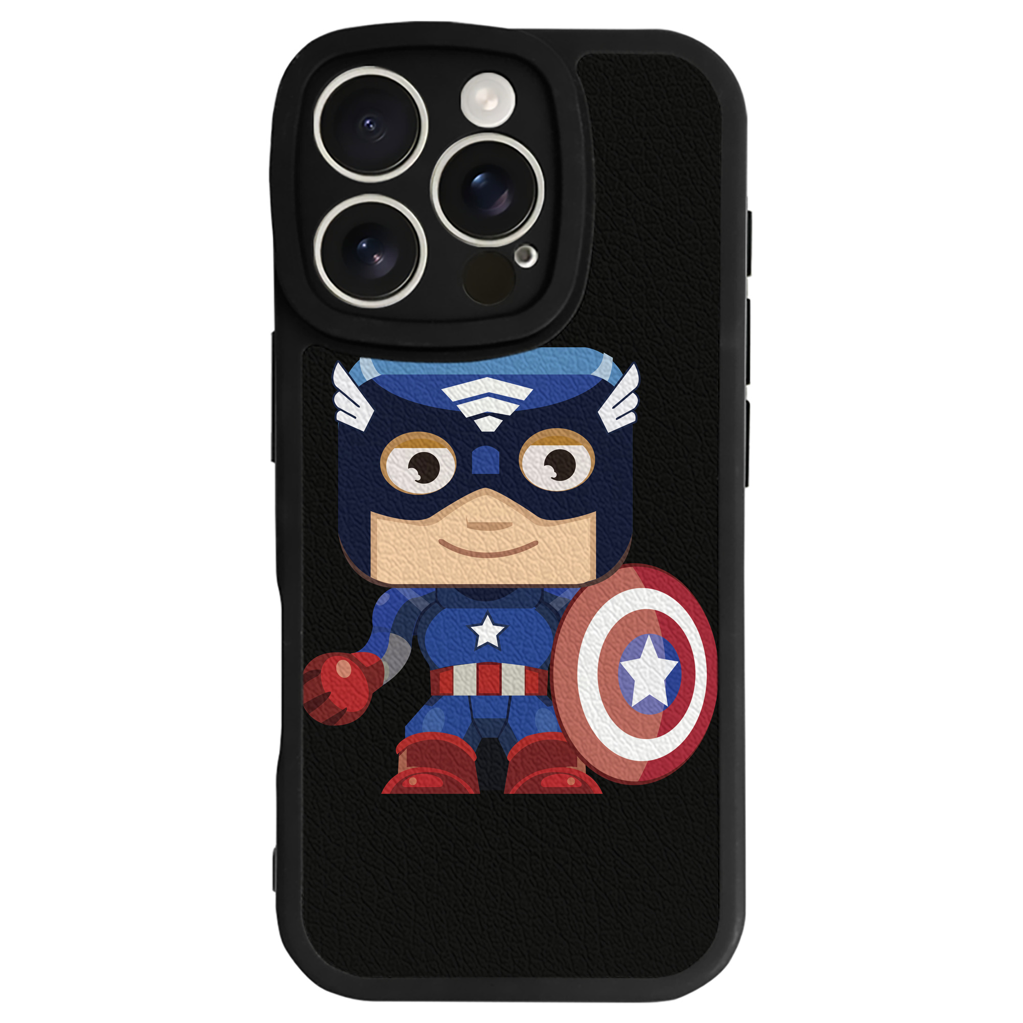 （画像用） アベンジャーズ The Avengers 【iPhone 16シリーズ対応】シリコンスマホケース（レザー調） 材質：シリコン
